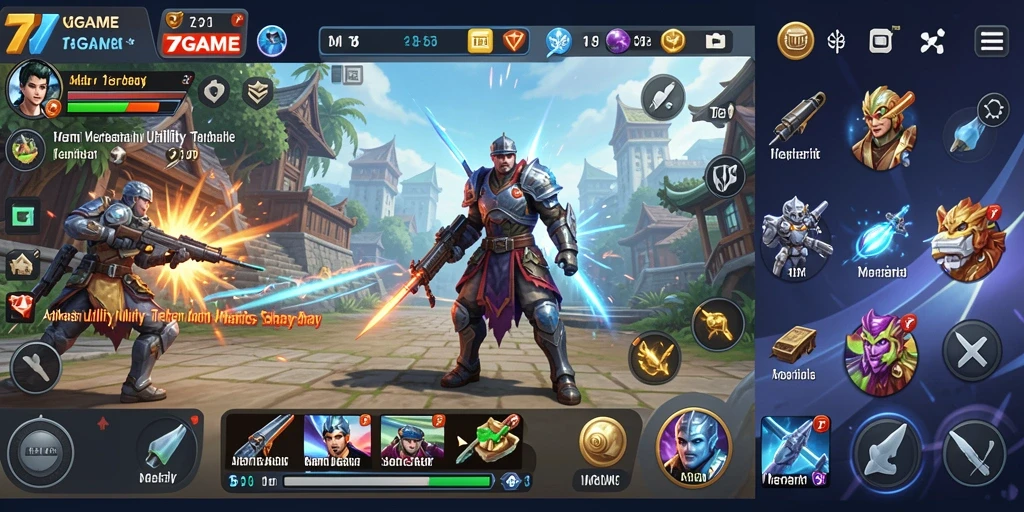 Tampilan utama aplikasi 7GAME yang memudahkan akses utility.