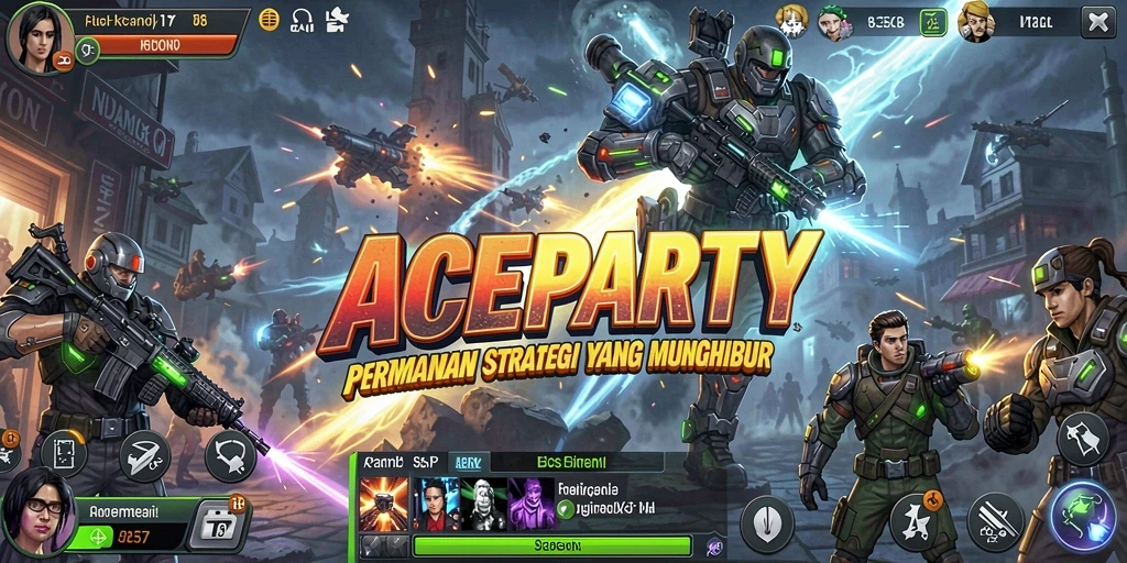 Tampilan menarik dengan gameplay strategi seru di ACEPARTY.