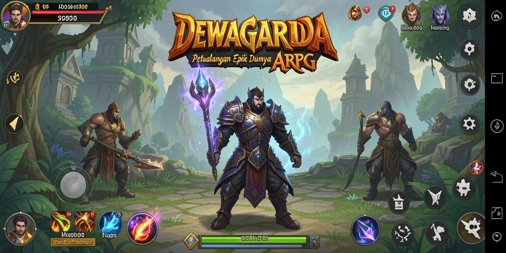 Tampilan gameplay menarik dan mendebarkan dari DEWAGARUDA.