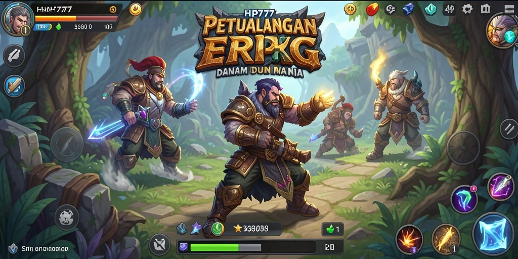 Gameplay seru RPG HP777 dengan grafis menakjubkan.