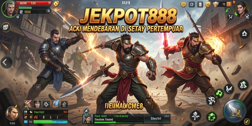 Tampilan gameplay action yang mendebarkan dari JEKPOT88.