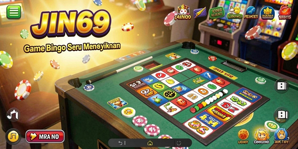 Tampilan gameplay Bingo yang menegangkan dan seru di JIN69.