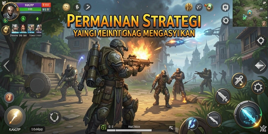 Tampilan gameplay KAKRP yang strategis dan menantang.