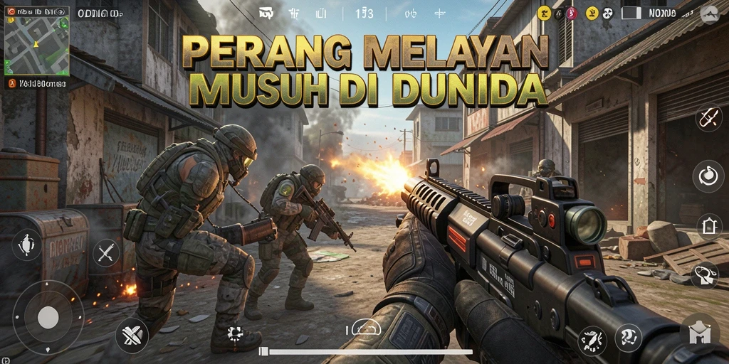 Screenshot gameplay menunjukkan aksi mendebarkan dalam ODDIGO.