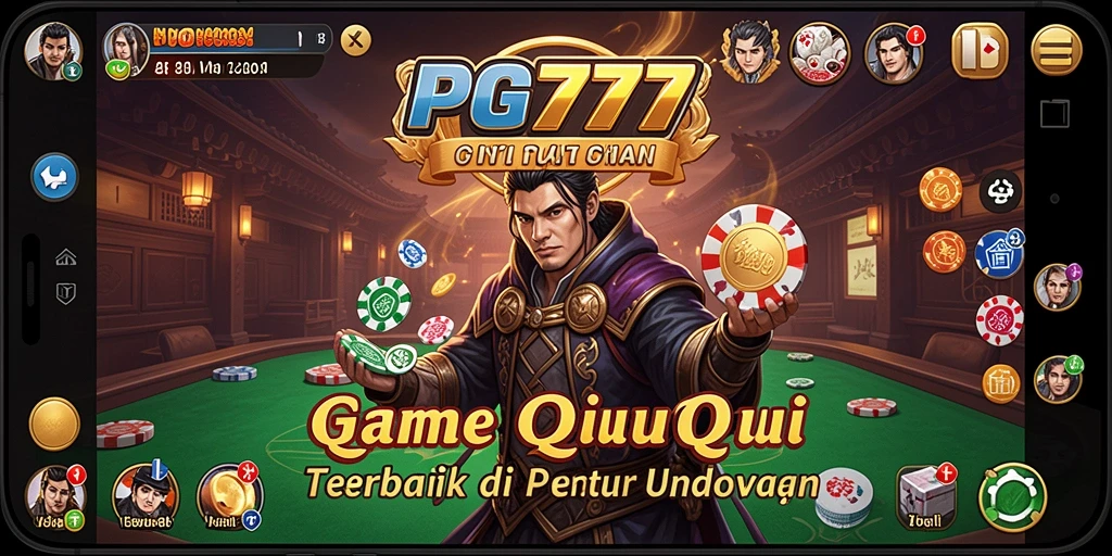 Screenshot gameplay PG777 menampilkan aksi seru permainan QiuQiu.