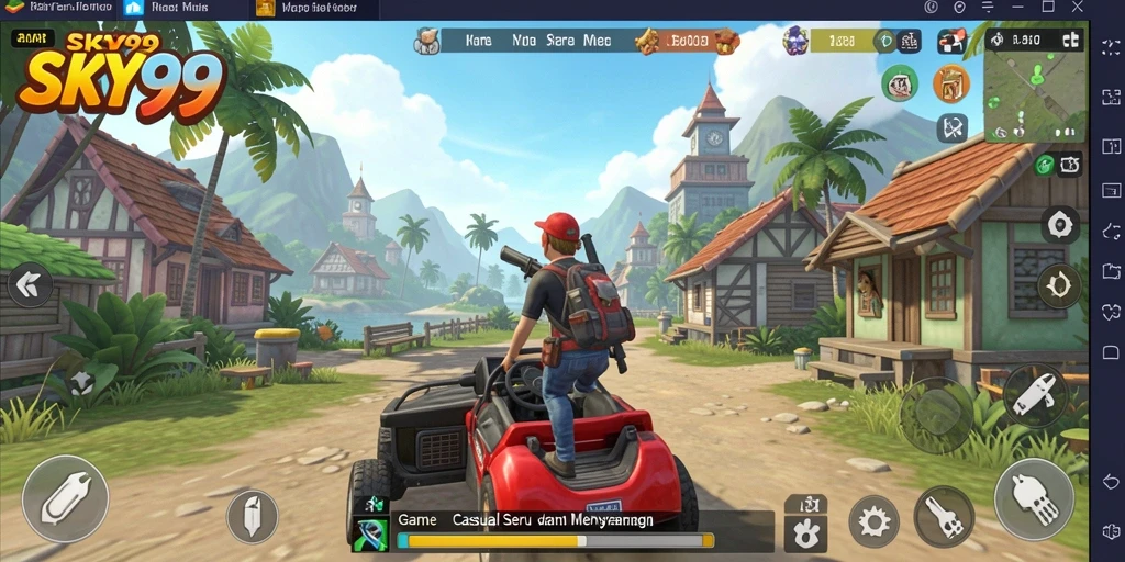 Screenshot gameplay SKY99 menampilkan serunya bermain game Casual.