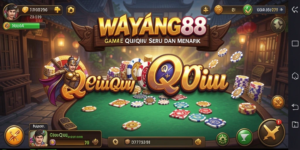 Tampilan gameplay seru di WAYANG88 permainan QiuQiu.