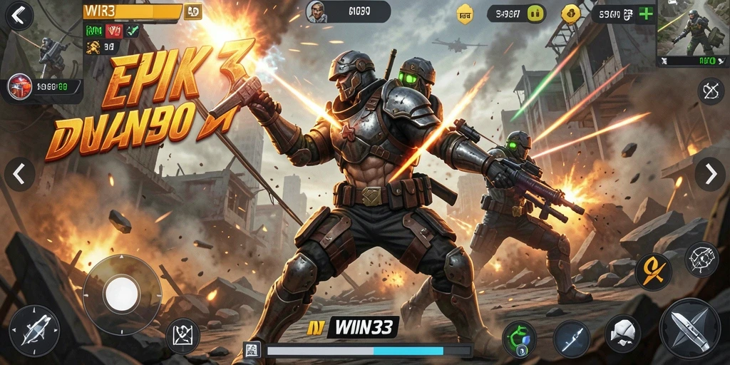 Tampilan gameplay <strong>WIN33</strong> dengan aksi mendebarkan dan grafis yang memukau.